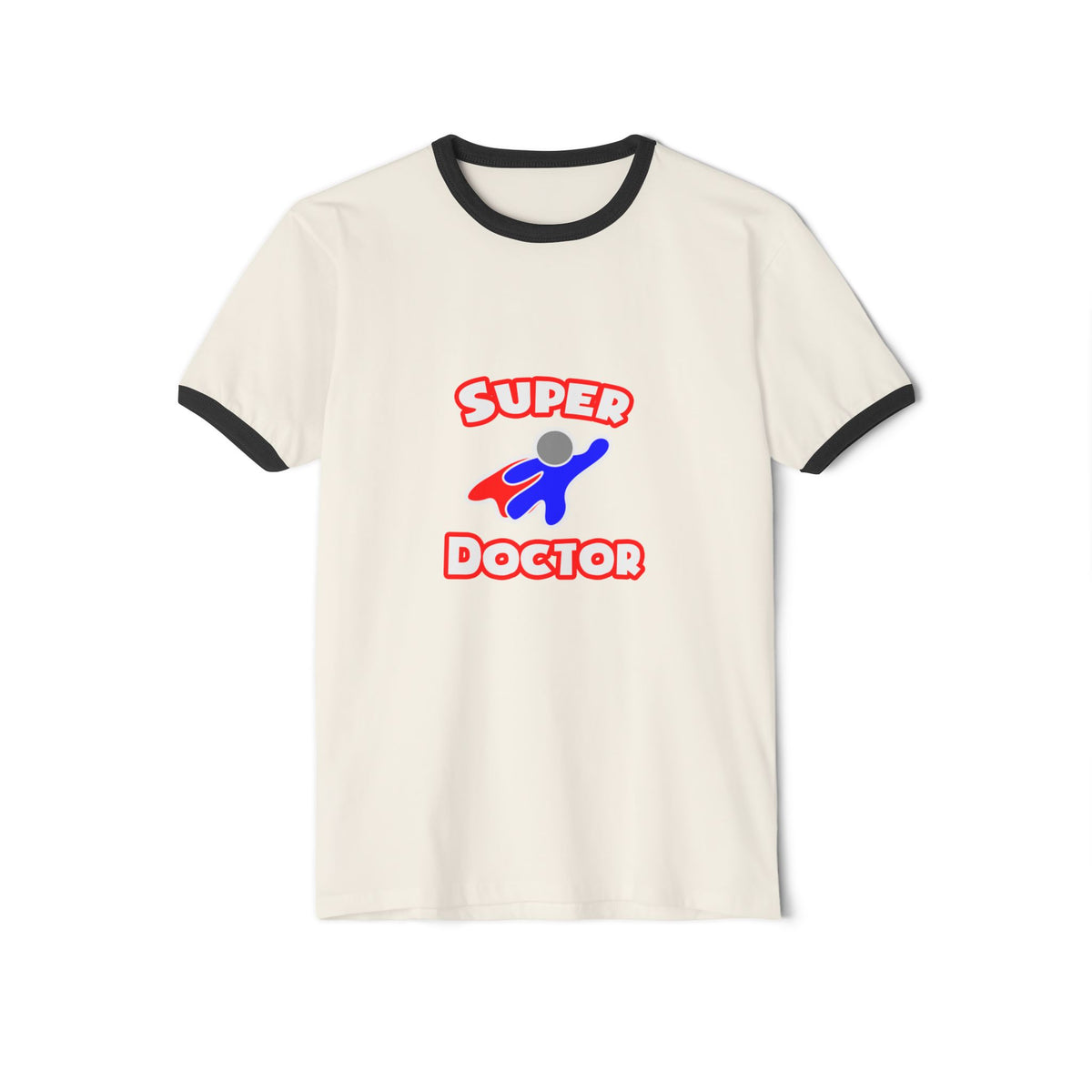 Super Doctor (2) - Unisex Cotton Ringer T-Shirt