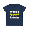 World's Funniest Bartender - Women's Midweight Cotton Tee