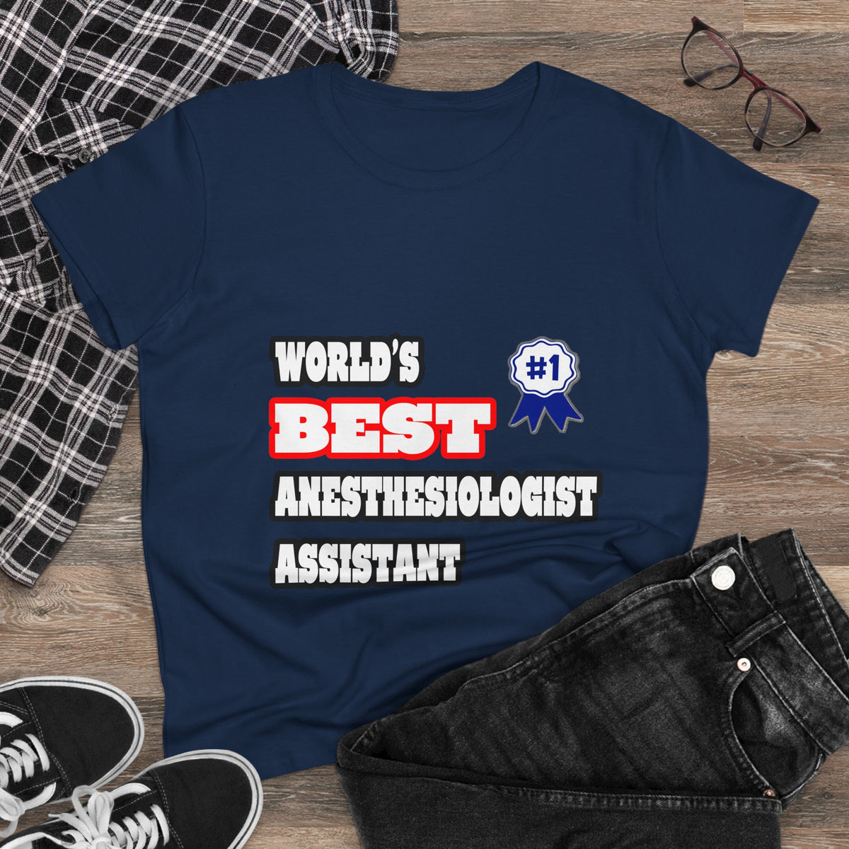 World's Best Anesthesiologist Assistant - Women's Midweight Cotton Tee