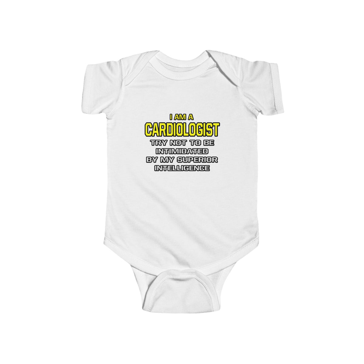 Cardiologist...Superior Intelligence - Infant Fine Jersey Bodysuit