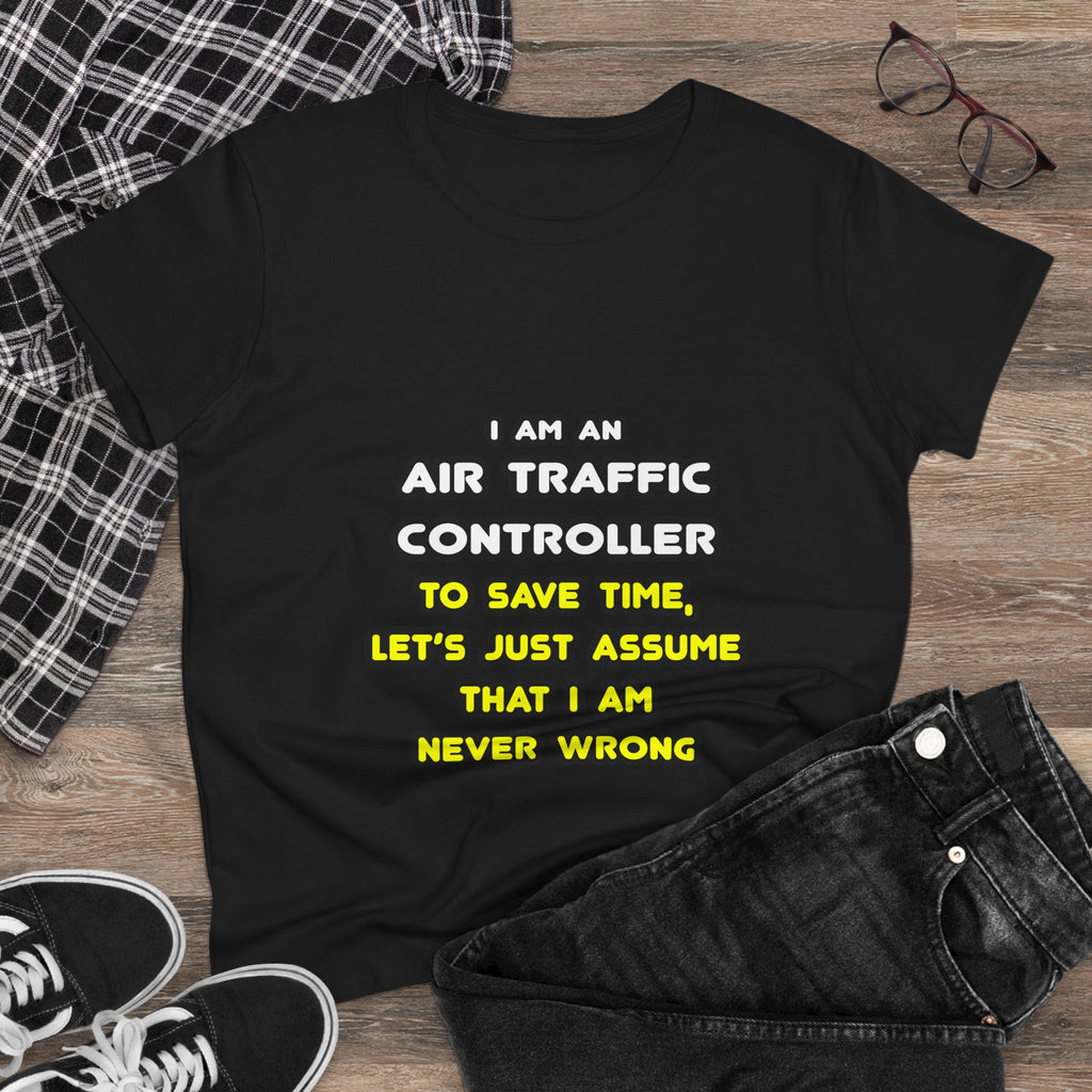 Funny Air Traffic Controller T Shirts - Women's Midweight Cotton Tee
