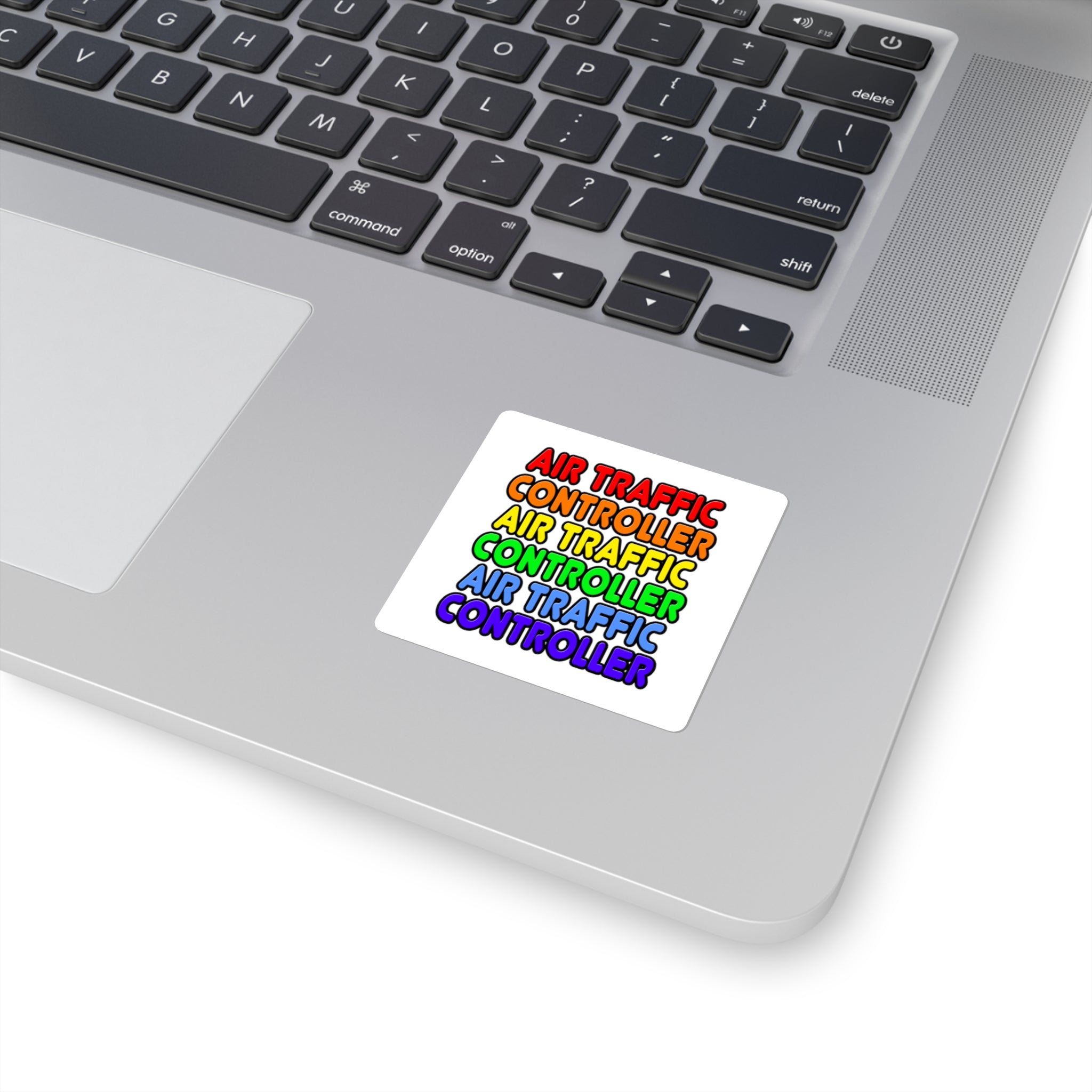 Rainbow Air Traffic Controller - Square Stickers