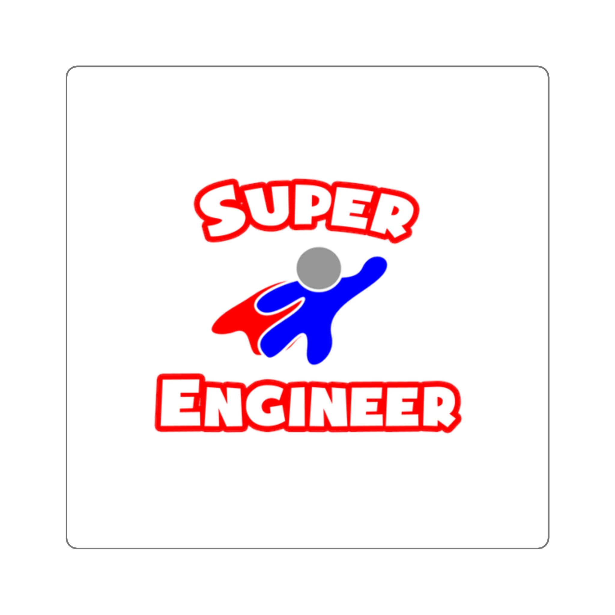 Super Engineer - Square Stickers