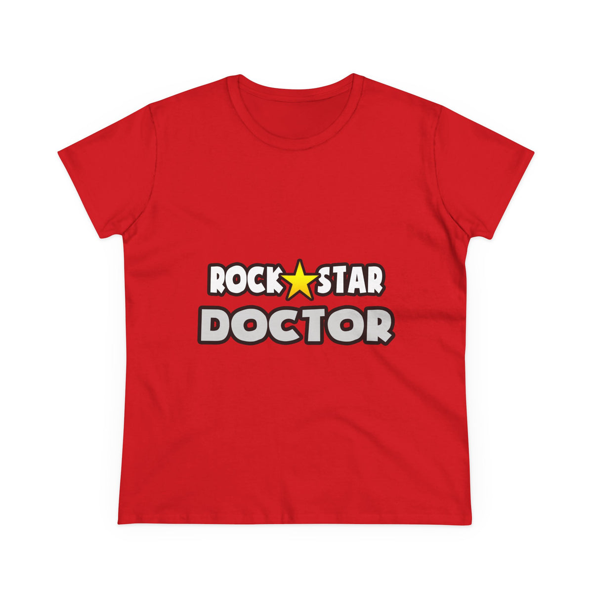 Rock Star Doctor (2) - Women's Midweight Cotton Tee