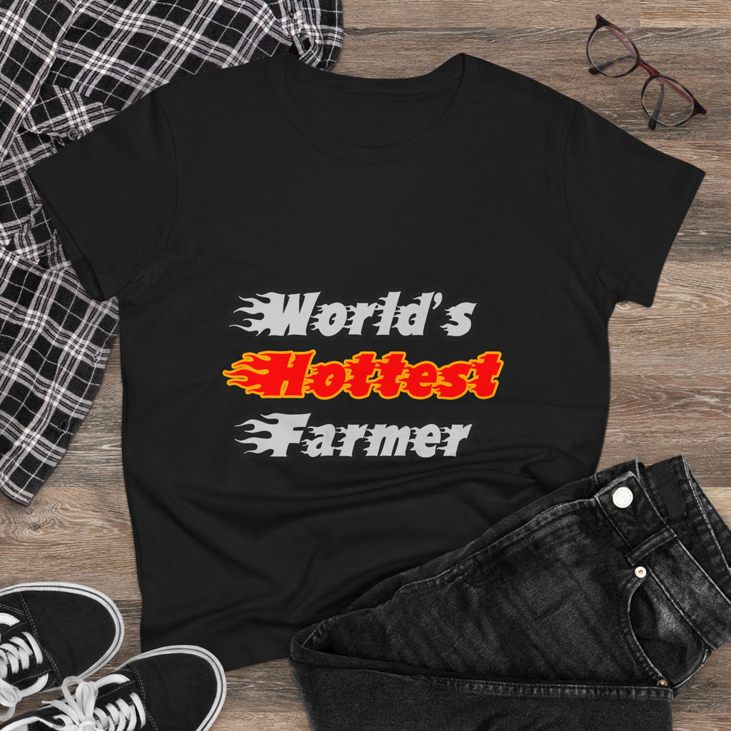 World's Hottest Farmer - Women's Midweight Cotton Tee