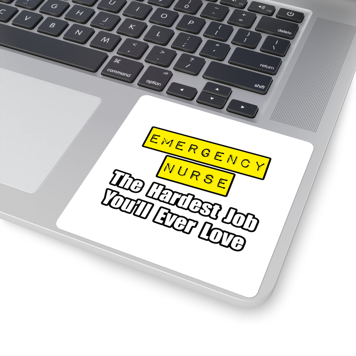 Emergency Nurse...Hardest Job You'll Ever Love - Square Stickers
