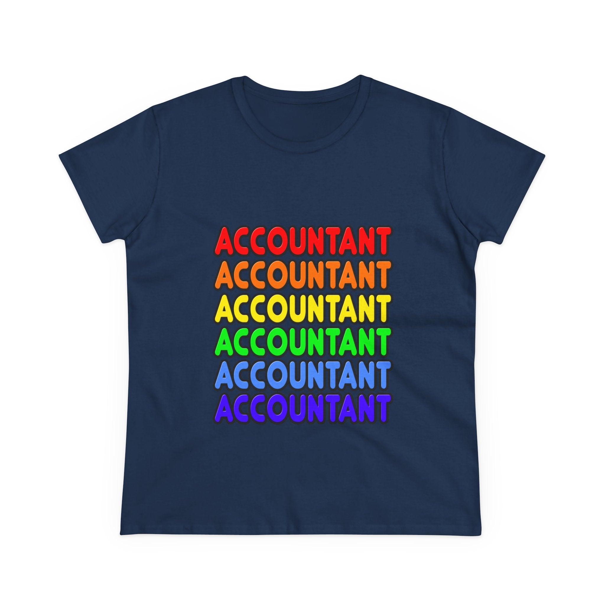 Rainbow Accountant - Women's Midweight Cotton Tee