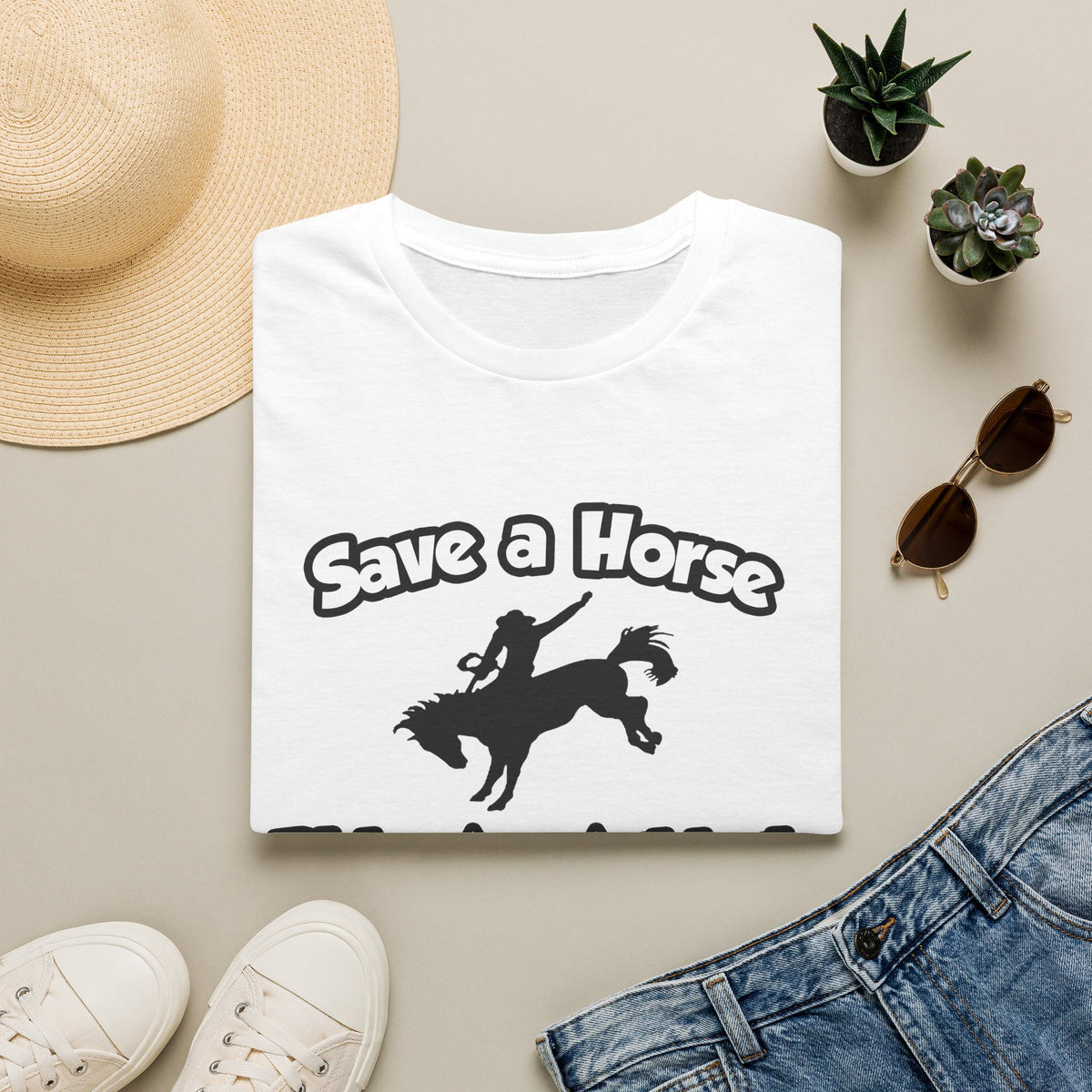 Save a Horse, Ride an Athletic Trainer - Unisex Softstyle T-Shirt