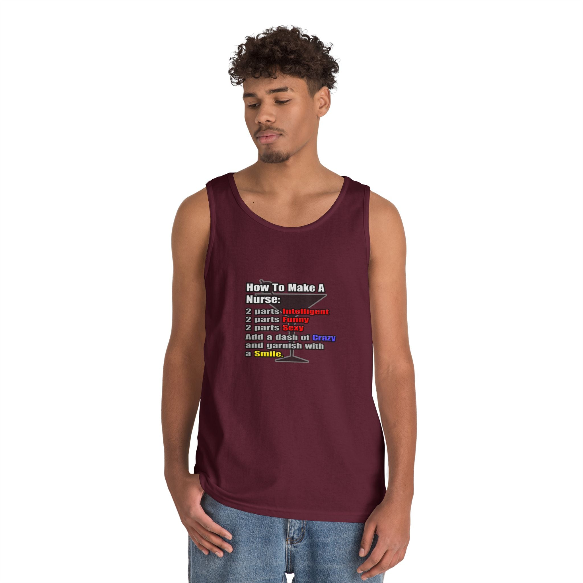 How To Make a Nurse - Unisex Heavy Cotton Tank Top