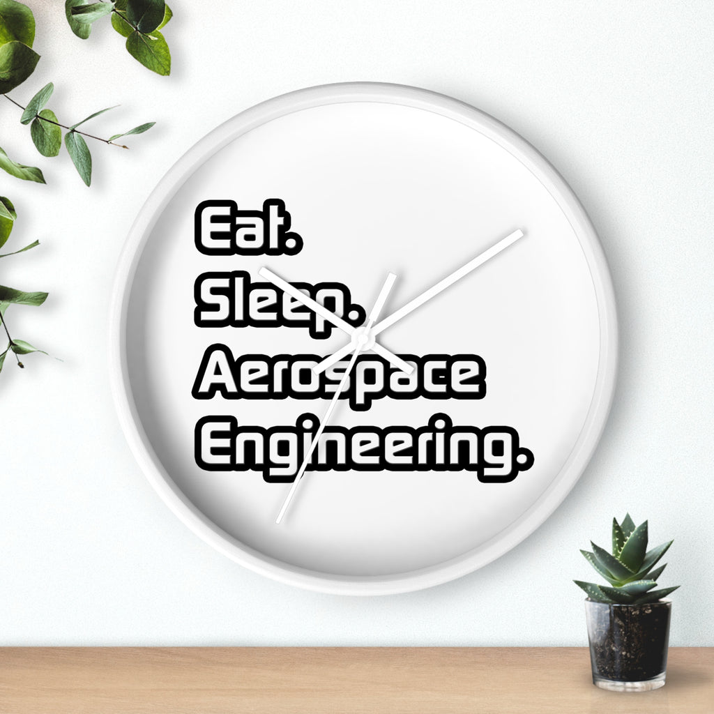 Eat. Sleep. Aerospace Engineering - Wall Clock