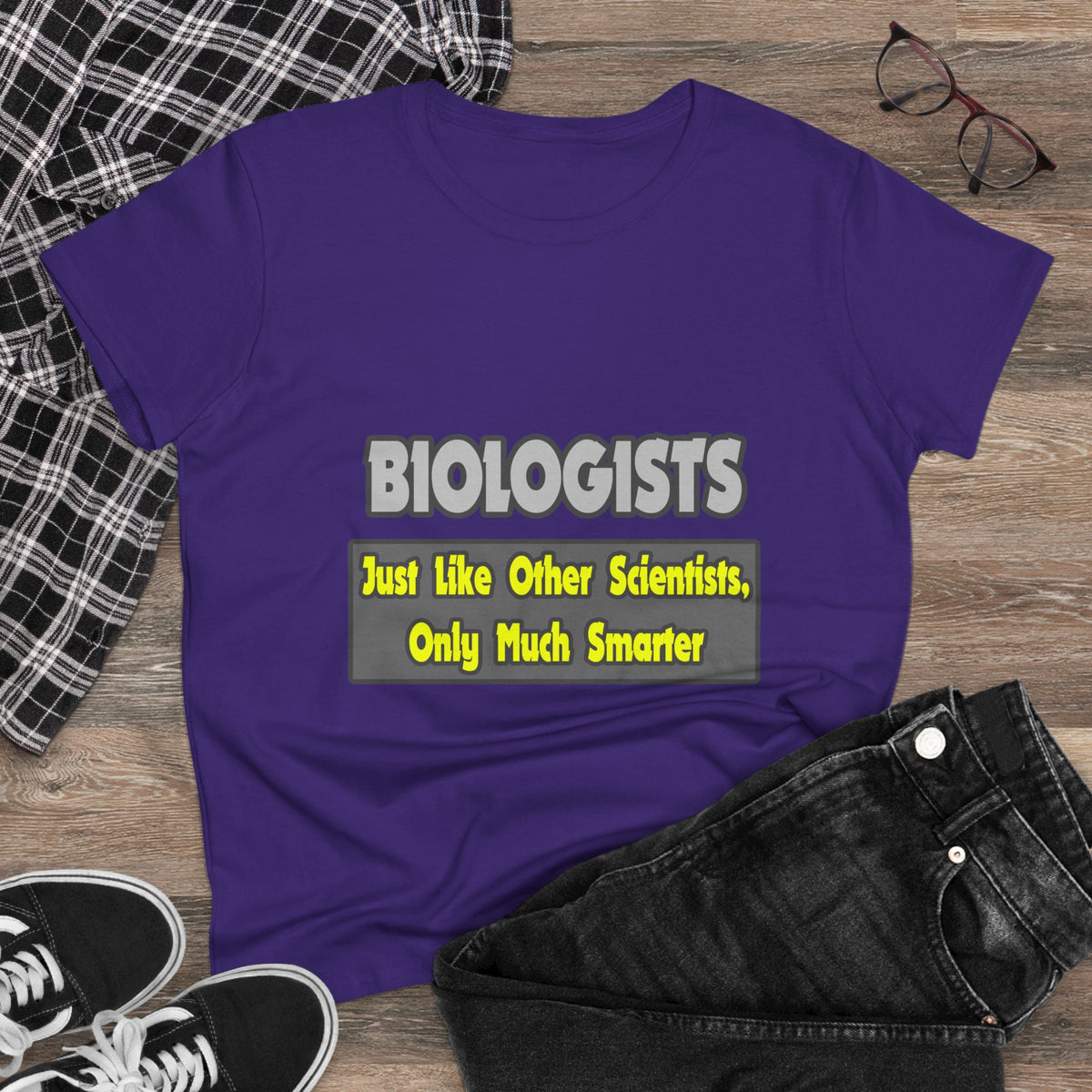 Biologists...Smarter - Women's Midweight Cotton Tee
