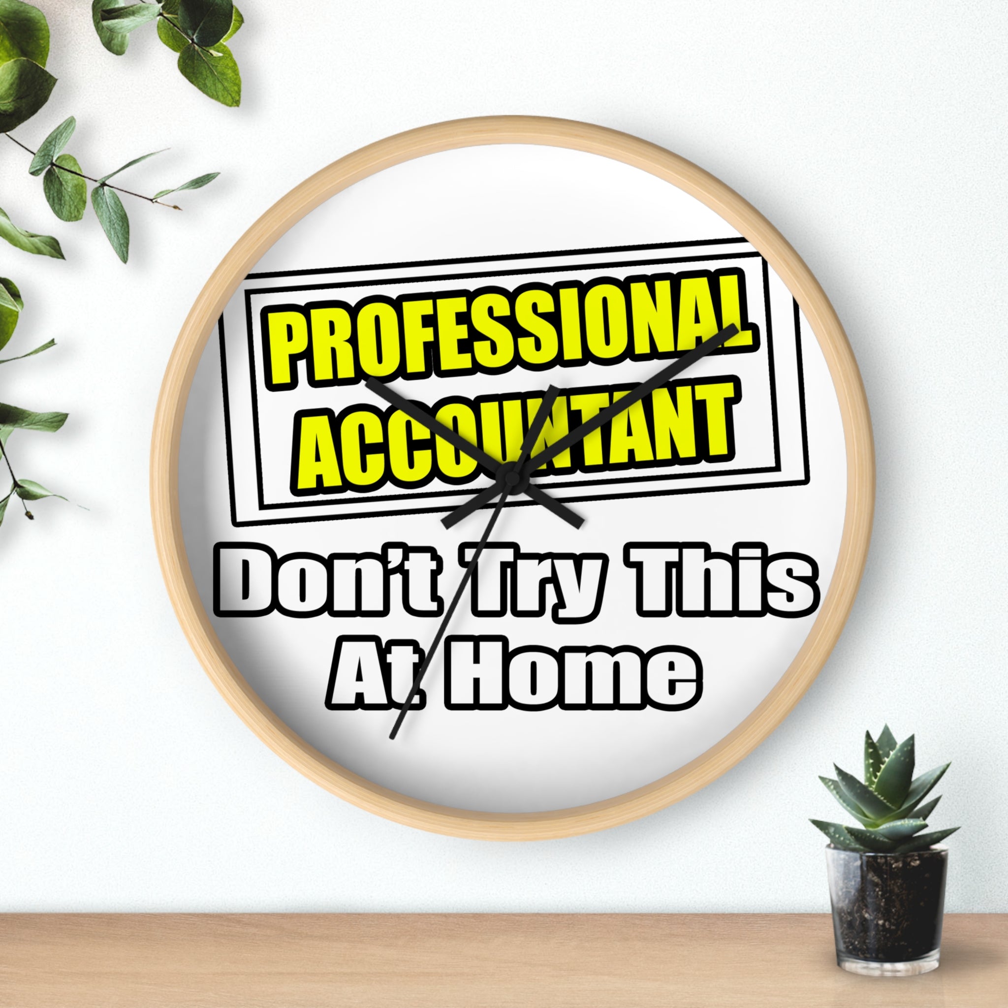 Professional Accountant...Don't Try This At Home - Wall Clock