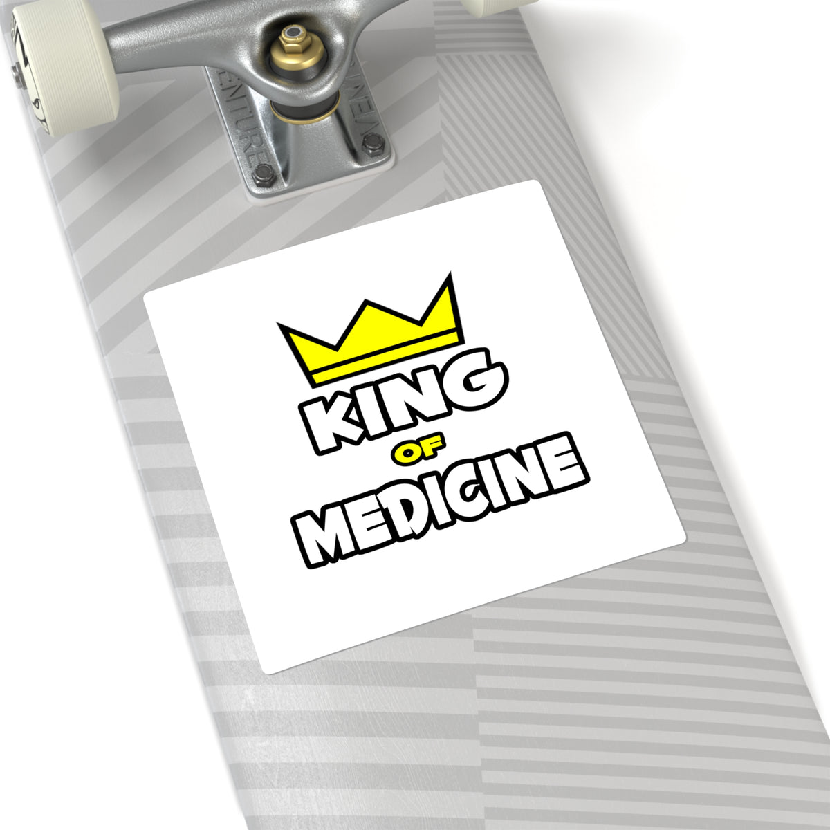King of Medicine - Square Stickers