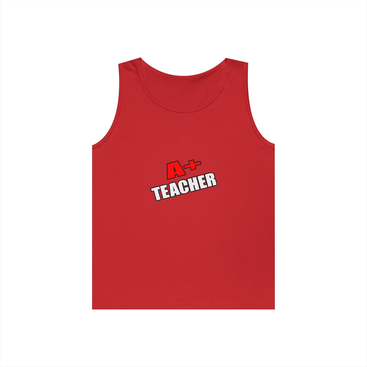 a plus teacher - Unisex Heavy Cotton Tank Top