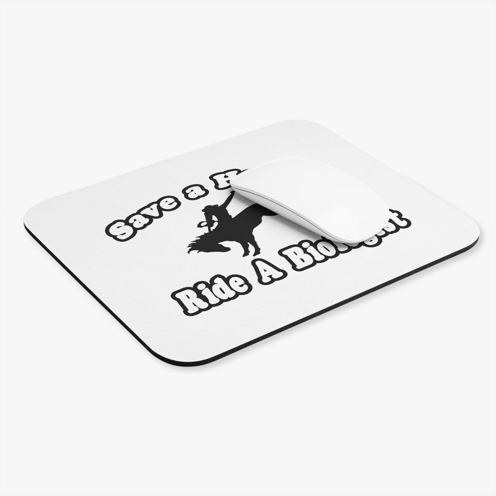 Save Horse Ride Biologist - Mouse Pad (Rectangle)