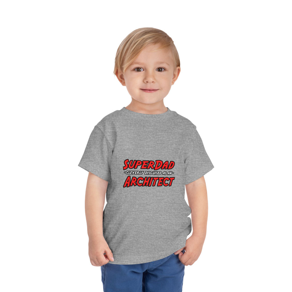 SuperDad...Architect - Toddler Short Sleeve Tee