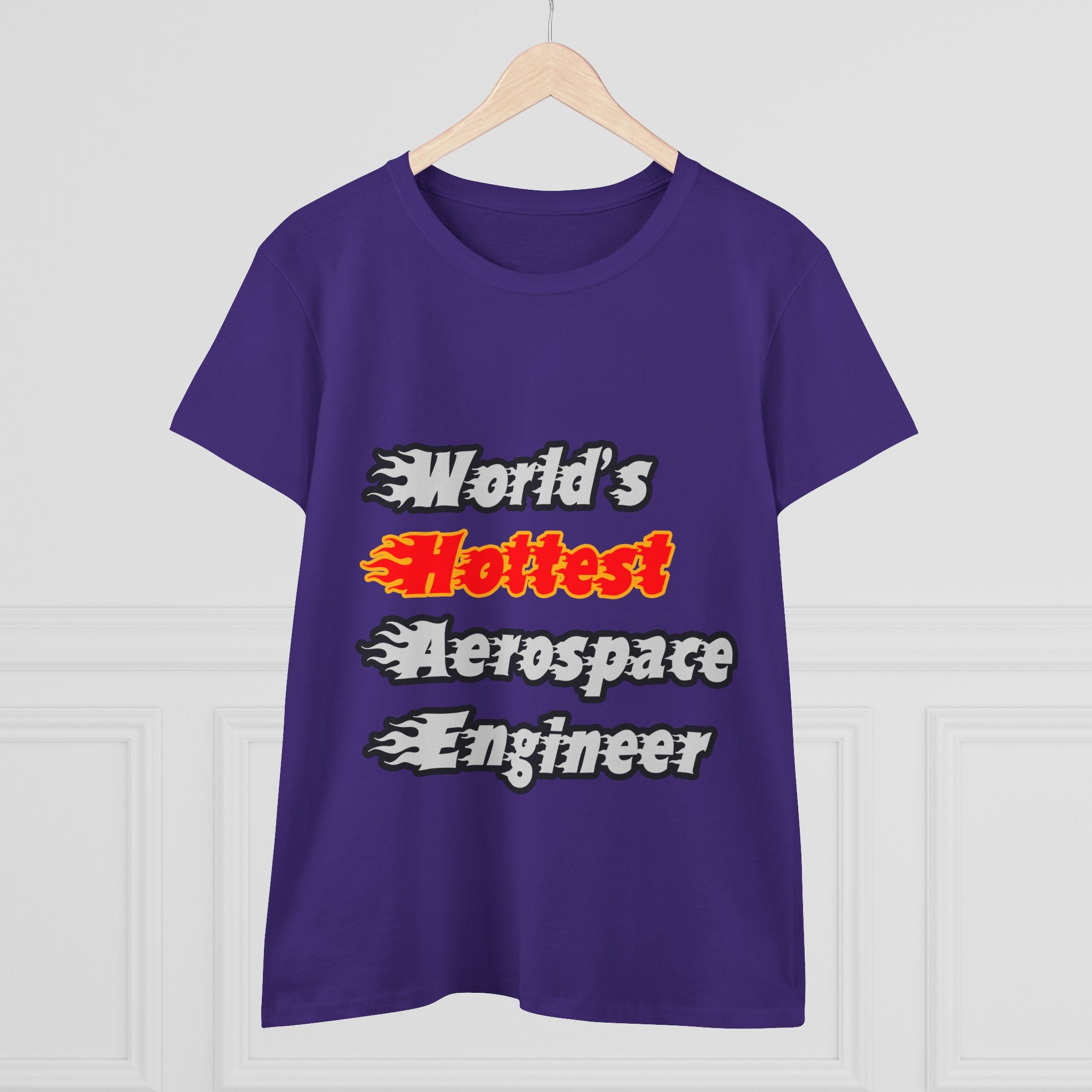 World's Hottest Aerospace Engineer - Women's Midweight Cotton Tee