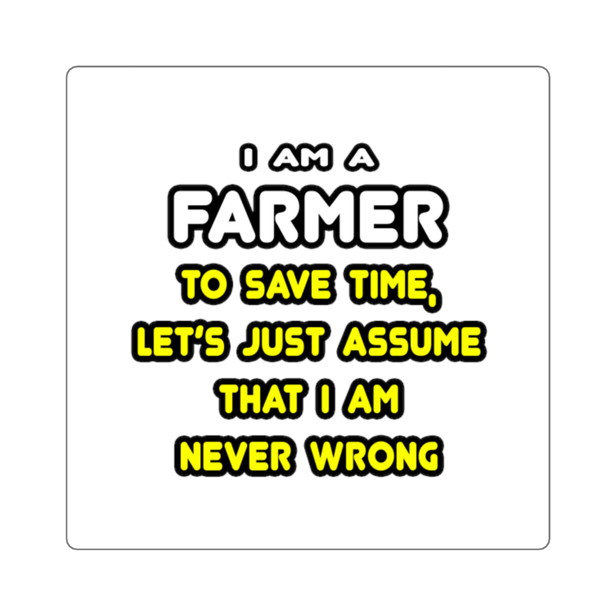 Funny Farmer T Shirts and Gifts - Square Stickers